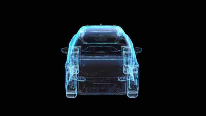 极氪新能源电动车科技全息通道素材