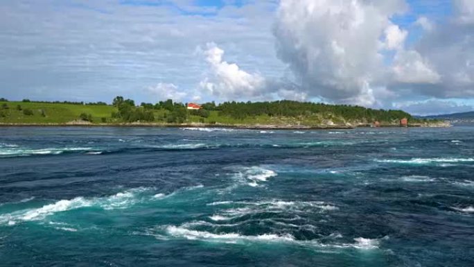 挪威诺德兰盐渍漩涡的漩涡
