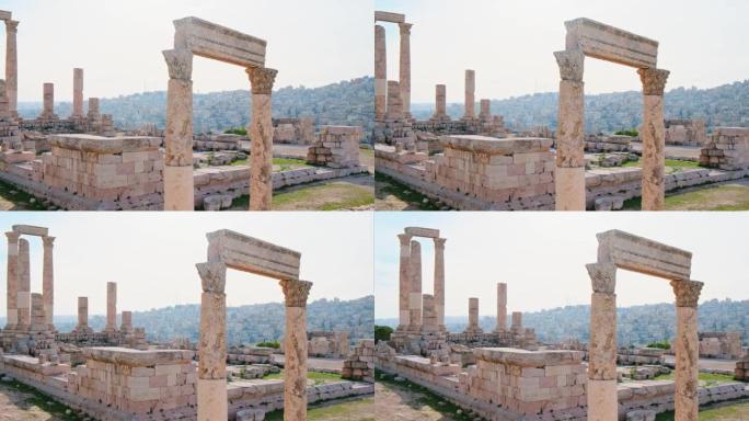 约旦安曼的赫拉克勒斯古庙