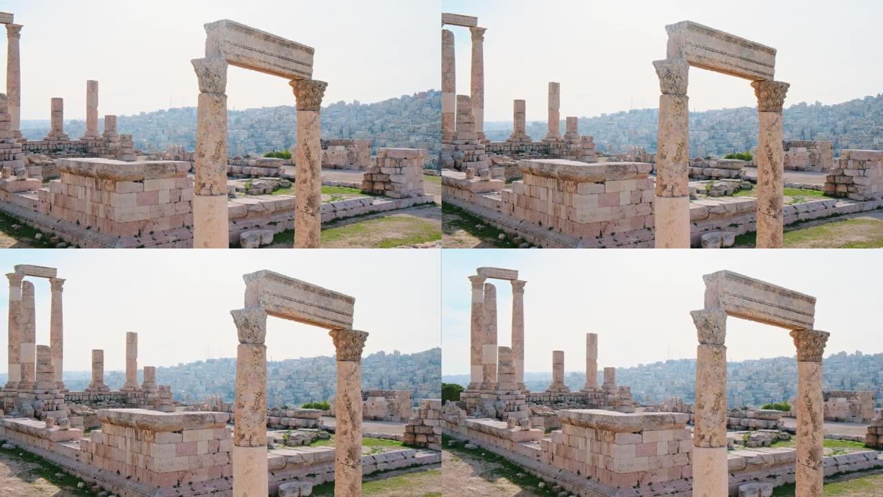 约旦安曼的赫拉克勒斯古庙
