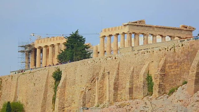 希腊文化遗产雅典帕台农神庙的重建工作