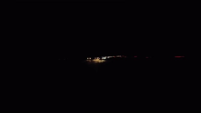 美国加州夜间高速公路洛杉矶黑暗驱动板01多摄像头后视