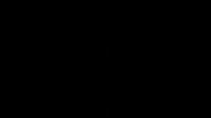 3d动画，绿色霓虹灯前十倒计时，线性数字1到10绘制在圆形框架内，孤立在黑色背景上，在黑暗中发光