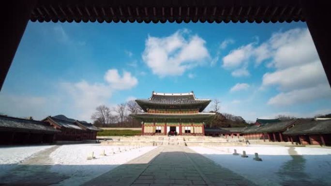 首尔昌德宫，冬季时间，韩国