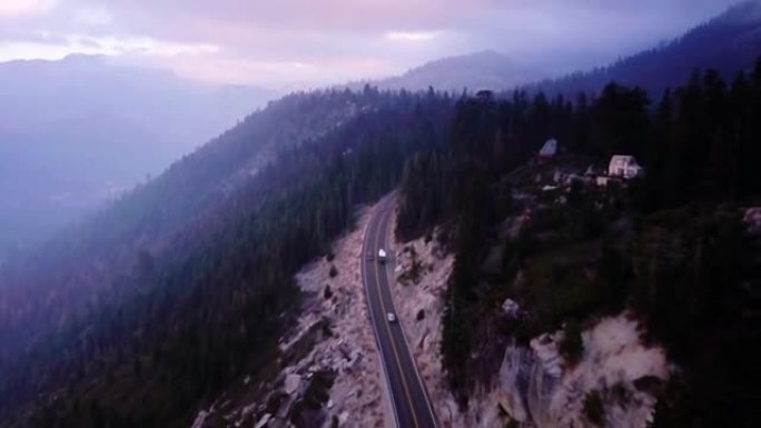 迷雾山公路-空中拍摄