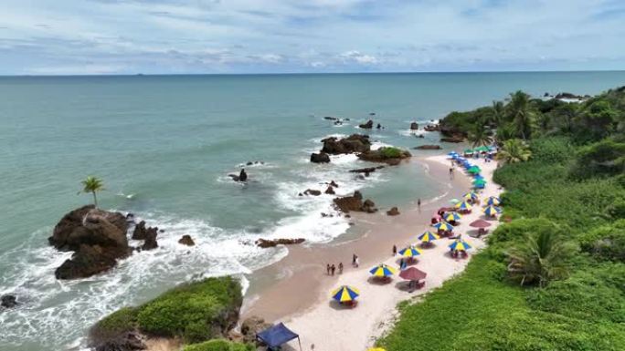 巴西东北部若昂·佩索阿附近孔德市的坦巴巴海滩