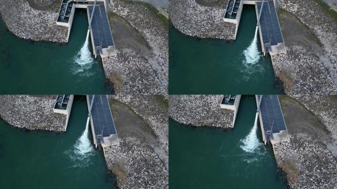 法国罗纳河上的河流污染处理系统