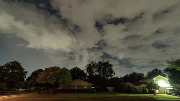 德克萨斯州理查森-2019年10月20日: 达拉斯雷暴云龙卷风时间流逝