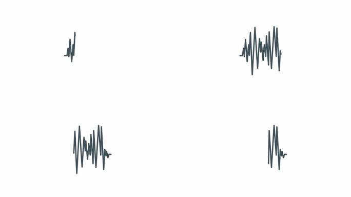 来自动画的音频波。声谱，数字取证