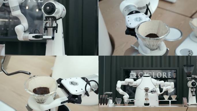 新机器人做咖啡全过程4k