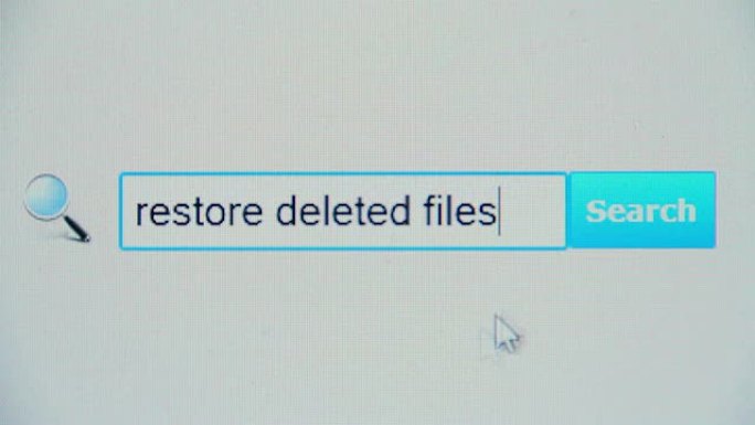 恢复已删除文件-浏览器搜索查询，互联网网页