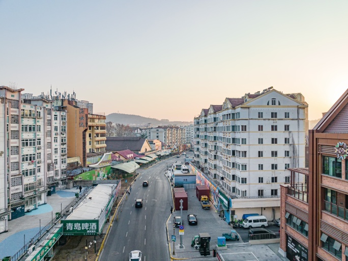 青岛登州路啤酒街延时4k