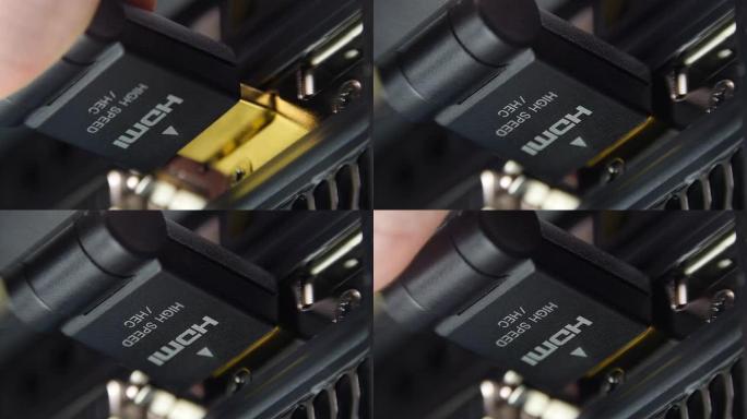 高速镀金HDMI电缆安装