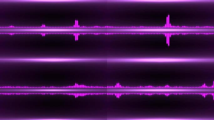音频可视化器背景4k素材，音乐播放器素材