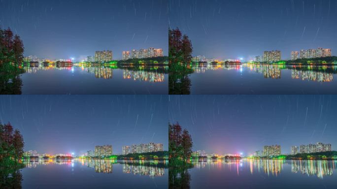 阳江城市夜景星轨