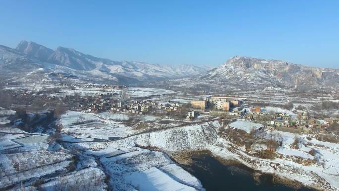 马鞍山九龙角水库雪景