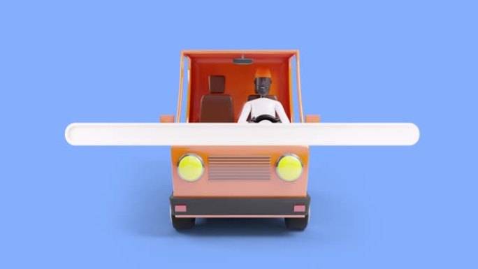 货车司机背景的3d动画卡通搜索标签。