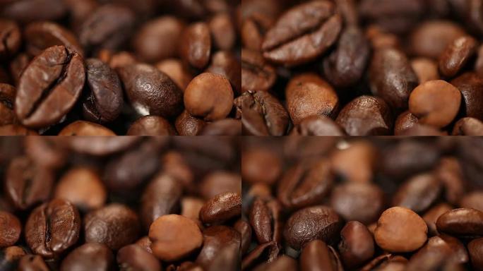 放在麻袋上的芳香烤咖啡豆，增加能量的早晨饮料