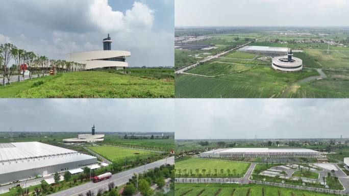 江苏扬州国家农业科技园区航拍