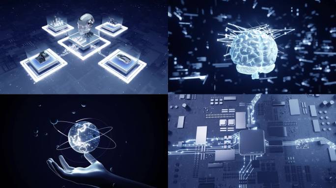 AI人工智能大数据高科技创意C4D工程