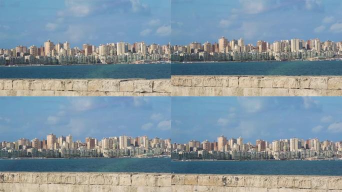 大城市沿海部分 (埃及亚历山大港) 全景