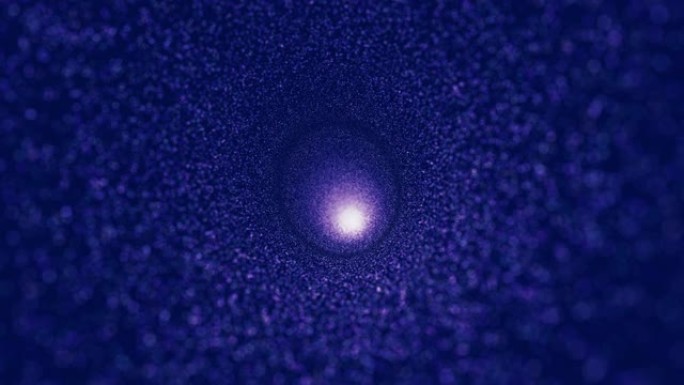 蓝色闪闪发光的星尘黑洞动画背景