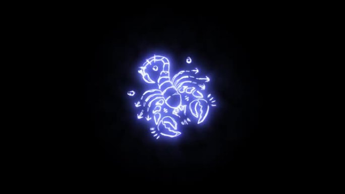 黑底天蝎座星座