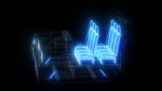 VR娱乐器材组合发光全息通道素材