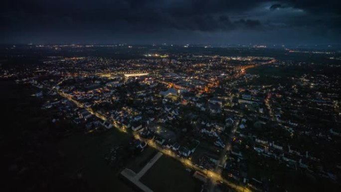 德国城市景观的空中拍摄