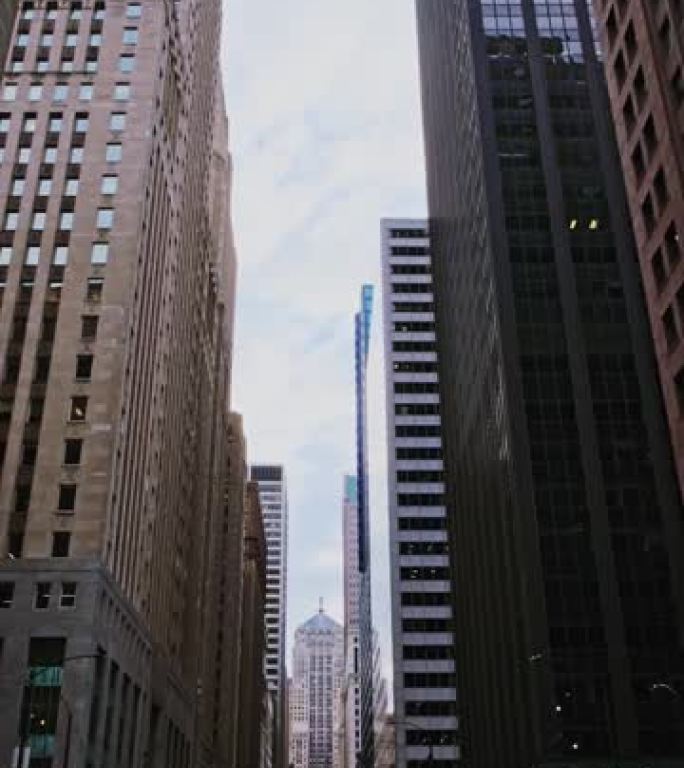 芝加哥金融区的街道