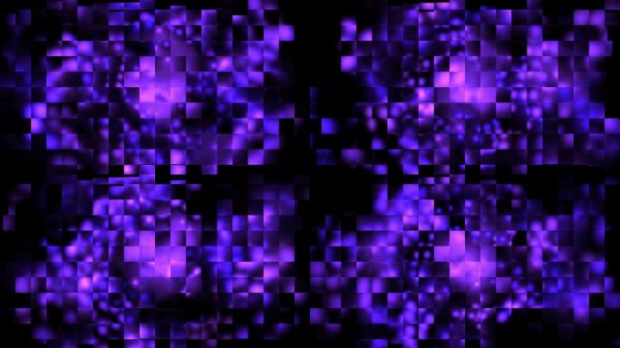 紫色能量形态效应背景的方块效应