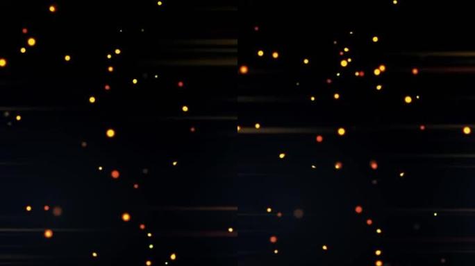 五彩散景粒子在漂亮的光滑背景上火花和闪闪发光，带有Infinte Loop，清晰优雅的充满活力的动画
