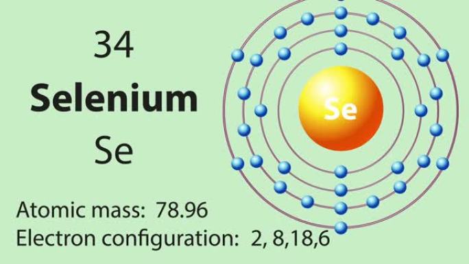 元素周期表的硒 (Se) 符号化学元素
