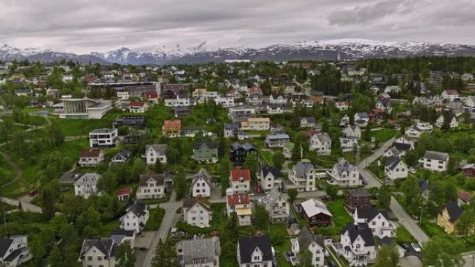 Tromsø Norway Aerial v9 low level drone flyover fo