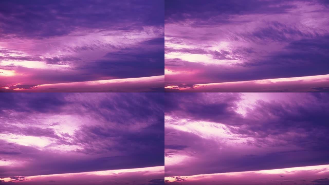 云在天空中移动的视频