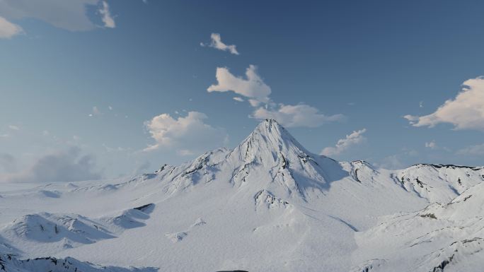 雄伟壮观大气雪山冰山高山山脉山峰山峦群山