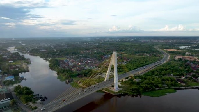 西亚克桥四号鸟瞰图 (Abdul Jalil Alamuddin Syah Bridge