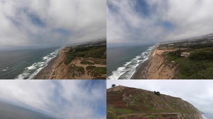加州湾区滑翔伞第一视角