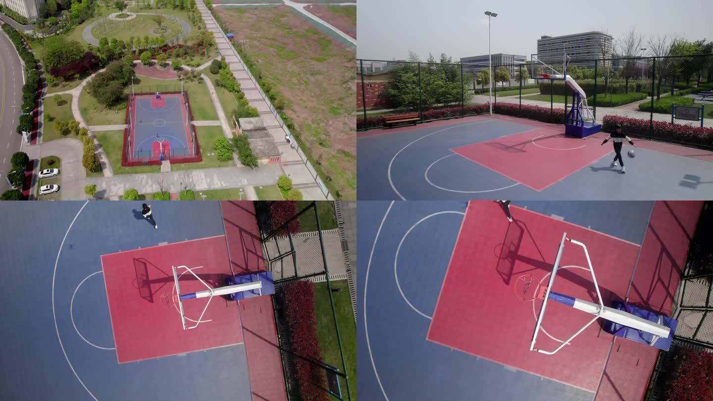 儿童公园打篮球