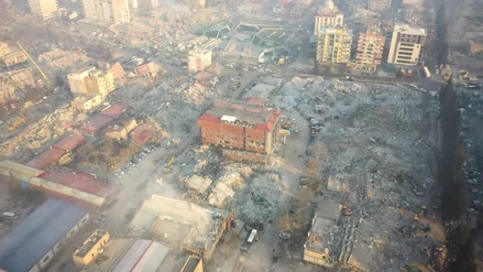 土耳其Kahramanmaras市地震碎片