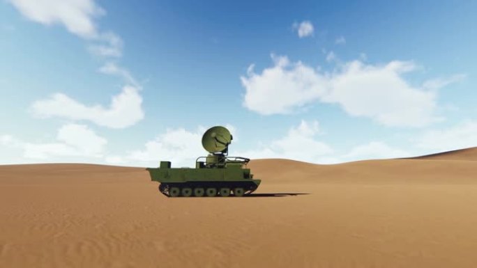沙漠中的军事雷达