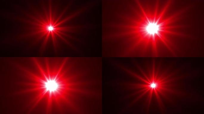 抽象动画背景红星接近粒子的光线痕迹。神秘主义、魔法4K. loop