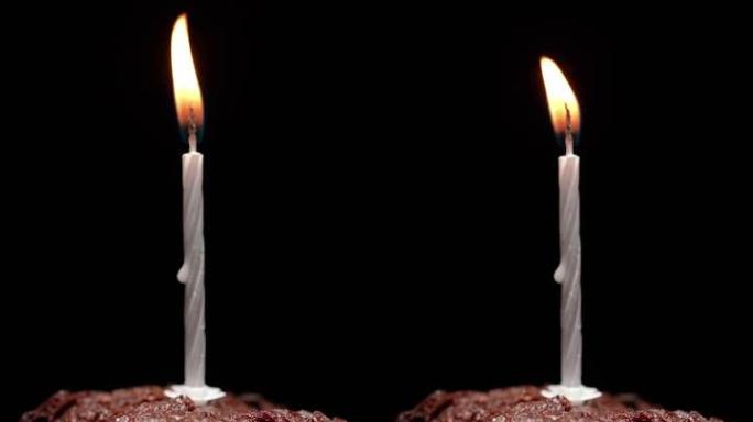 黑底蜡烛松饼。纪念仪式和宗教