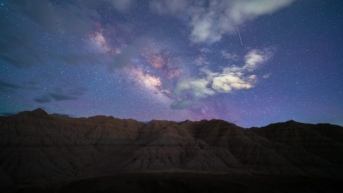 西藏阿里暗夜星空