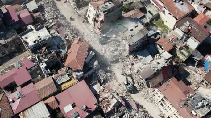 土耳其和叙利亚地震呼吁。Hatay无人机视频