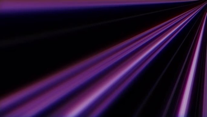 无缝循环发光粉色蓝色光学耀斑光束从黑色抽象背景上的右上角动画发出光线，用于项目屏幕覆盖。