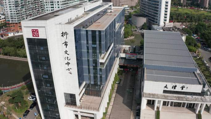 浙江省乐清市柳市文化中心大礼堂航拍