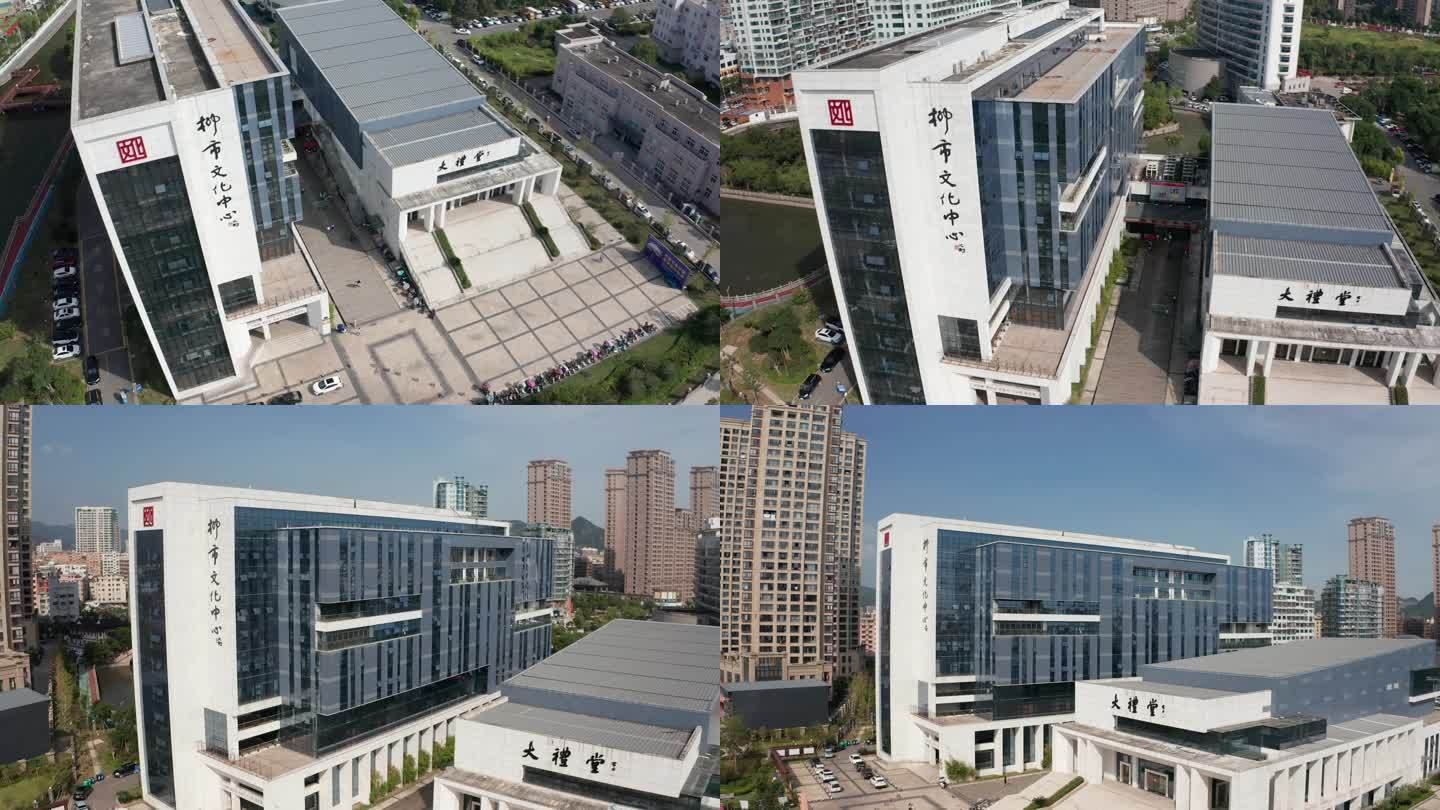 浙江省乐清市柳市文化中心大礼堂航拍