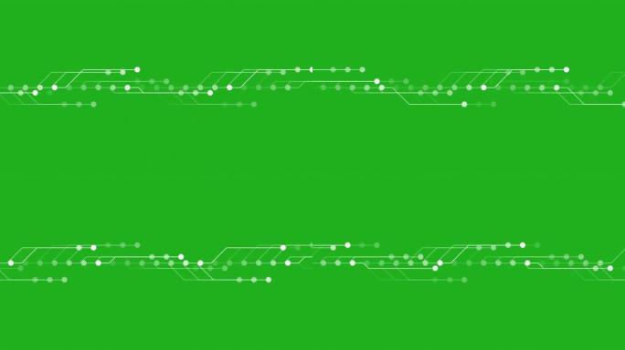 脉冲指针线绿色屏幕运动图形