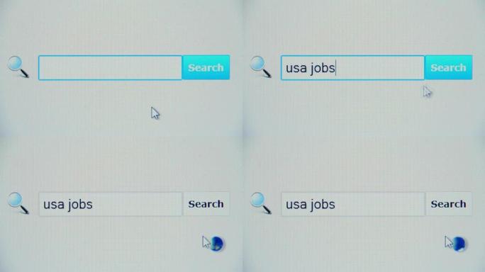 美国工作-浏览器搜索查询，互联网网页